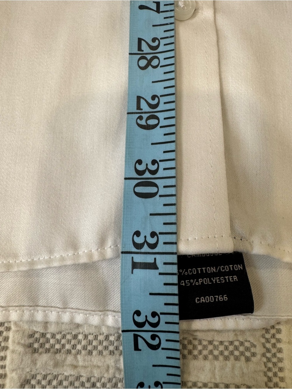 Bellissimo Wrinkle Free Slim Fit Dress Shirt White Size 16 34/35 Cotton Blend - Picture 8 of 12